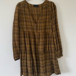 Urban outfitters plaid frock dress